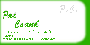 pal csank business card